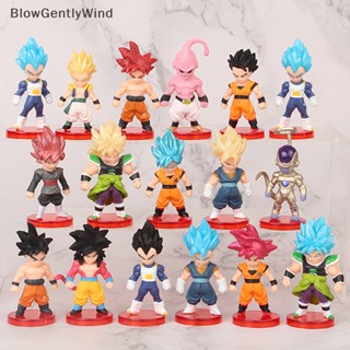 Blowgentlywind ฟิกเกอร์ Dragon Ball Super Son Goku Vegeta Broly Buu BGW 16 ชิ้น ต่อชุด