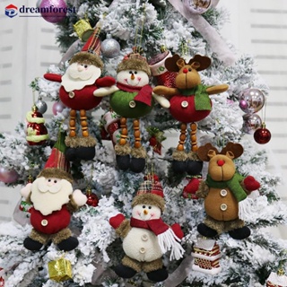 Dreamforest จี้ตุ๊กตาซานตาคลอส สโนว์แมน คริสต์มาส สําหรับแขวนตกแต่งบ้าน 1 ชิ้น C7S1