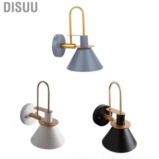 Disuu Vintage Wall Sconce Modern Simple Retro Industrial Style Clarion Lamp Metal for Bedroom Bedside