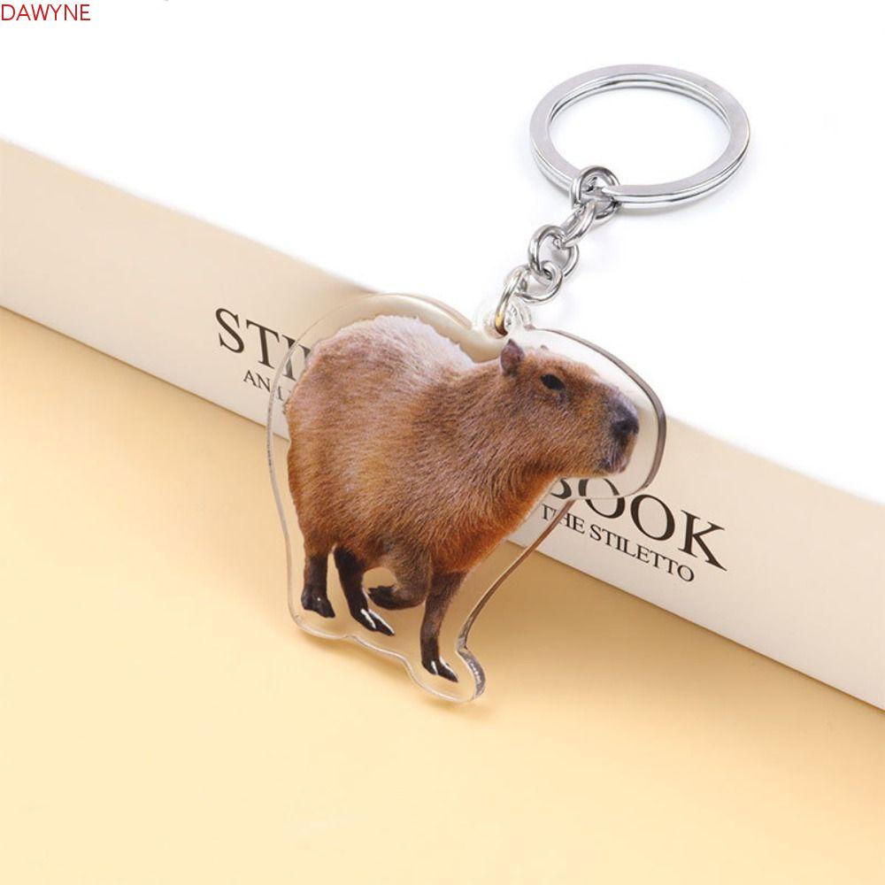 dwayne-พวงกุญแจอะคริลิคเรซิ่น-รูปการ์ตูนสัตว์-capybaras-น่ารัก-ตลก-สําหรับเป็นของขวัญ