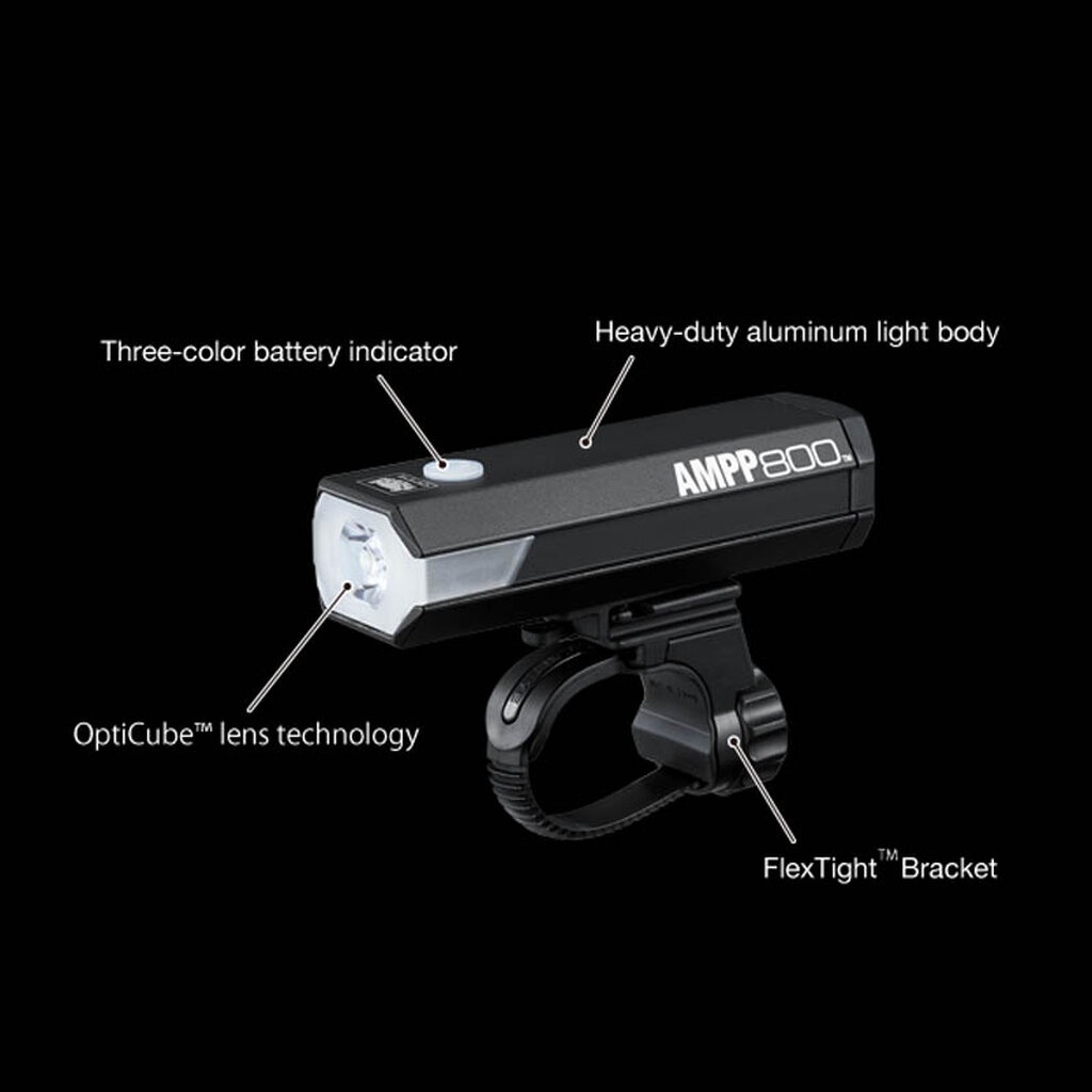 ไฟหน้าจักรยาน-cateye-รุ่น-amp-500-ไฟ้หน้าแบบชาร์จผ่าน-usb-500-lumens