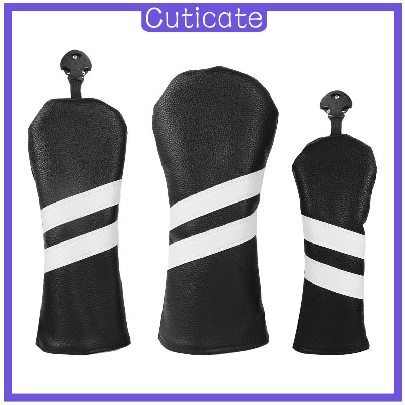 cuticate-ผ้าคลุมหัวไม้กอล์ฟ-หนัง-pu-พรีเมี่ยม-กันรอยขีดข่วน-3-ชิ้น