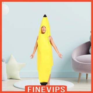 [Finevips] เครื่องแต่งกายคอสเพลย์ รูปกล้วย ผลไม้น่ารัก แบบพกพา ใช้ซ้ําได้ สําหรับปาร์ตี้ฮาโลวีน