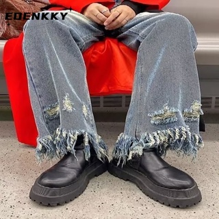 EOENKKY  เกงกางยีนส์ กางเกงขายาว กางเกง 2023 NEW  Unique คุณภาพสูง สไตล์เกาหลี Comfortable C97BE95 36Z230909