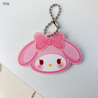 พวงกุญแจอะคริลิค จี้การ์ตูนอนิเมะ Sanrio Kawaii Melody Kuromi Pochacco น่ารัก สําหรับผู้หญิง
