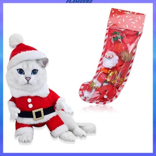 [Flameer2] ของเล่นตุ๊กตาขนนกคริสต์มาส สําหรับสัตว์เลี้ยง ลูกแมว