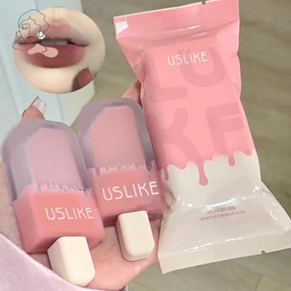 Uslike~ ลิปสติก ลิปกลอส เนื้อแมตต์กํามะหยี่ 8 สี