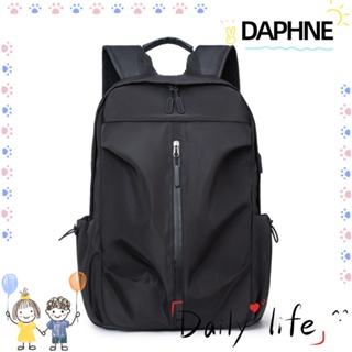 Daphne กระเป๋าเดินทาง กระเป๋าคอมพิวเตอร์ น้ําหนักเบา กันน้ํา จุของได้เยอะ สีพื้น แฟชั่นสําหรับนักเรียนมัธยมปลาย