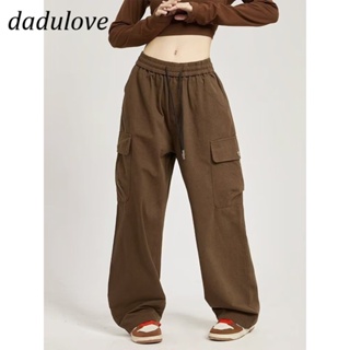 DaDulove💕 New American Ins High Street Retro Overalls Niche High Waist Loose Wide Leg Pants plus Size Trousers