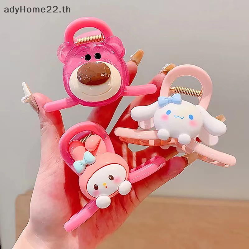 adyhome-กิ๊บติดผม-ลายการ์ตูนอนิเมะ-kuromi-my-melody-cinnamoroll-sanrio-shark-น่ารัก-เครื่องประดับ-สําหรับเด็กผู้หญิง