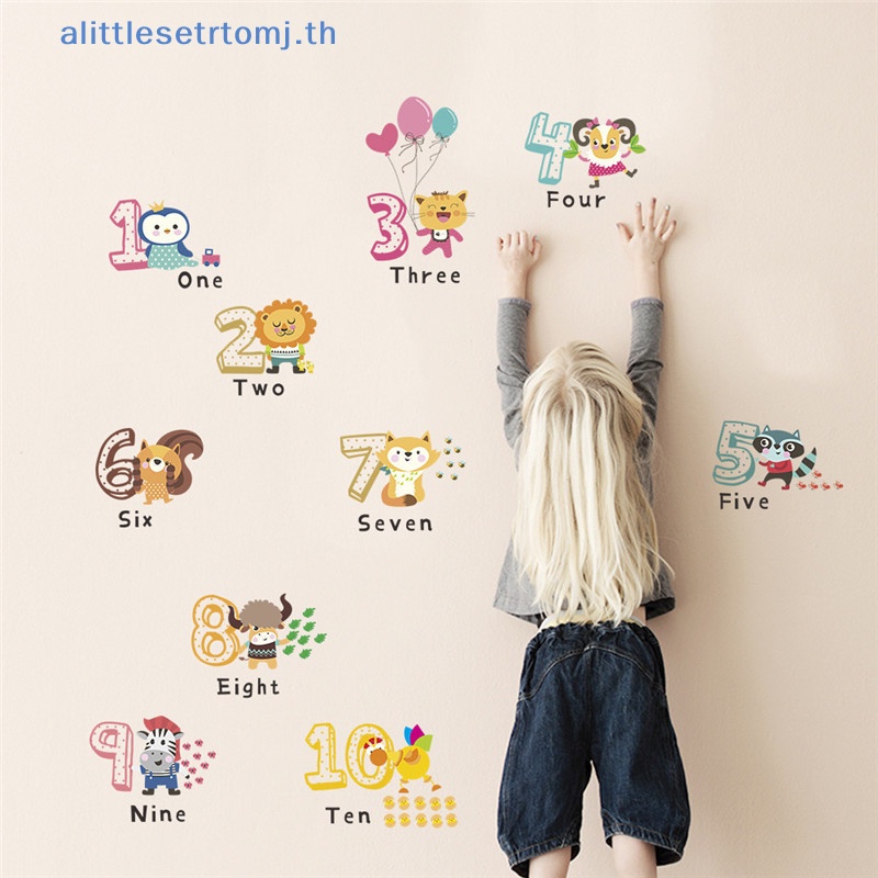 alittlese-สติกเกอร์ติดผนัง-ลายตัวอักษร-และตัวเลข-สําหรับตกแต่งบ้าน-1-ชุด