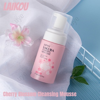 Laikou Cherry Blossom คลีนซิ่งมูส โฟมทําความสะอาดผิวหน้า ให้ความชุ่มชื้น 100 มล.