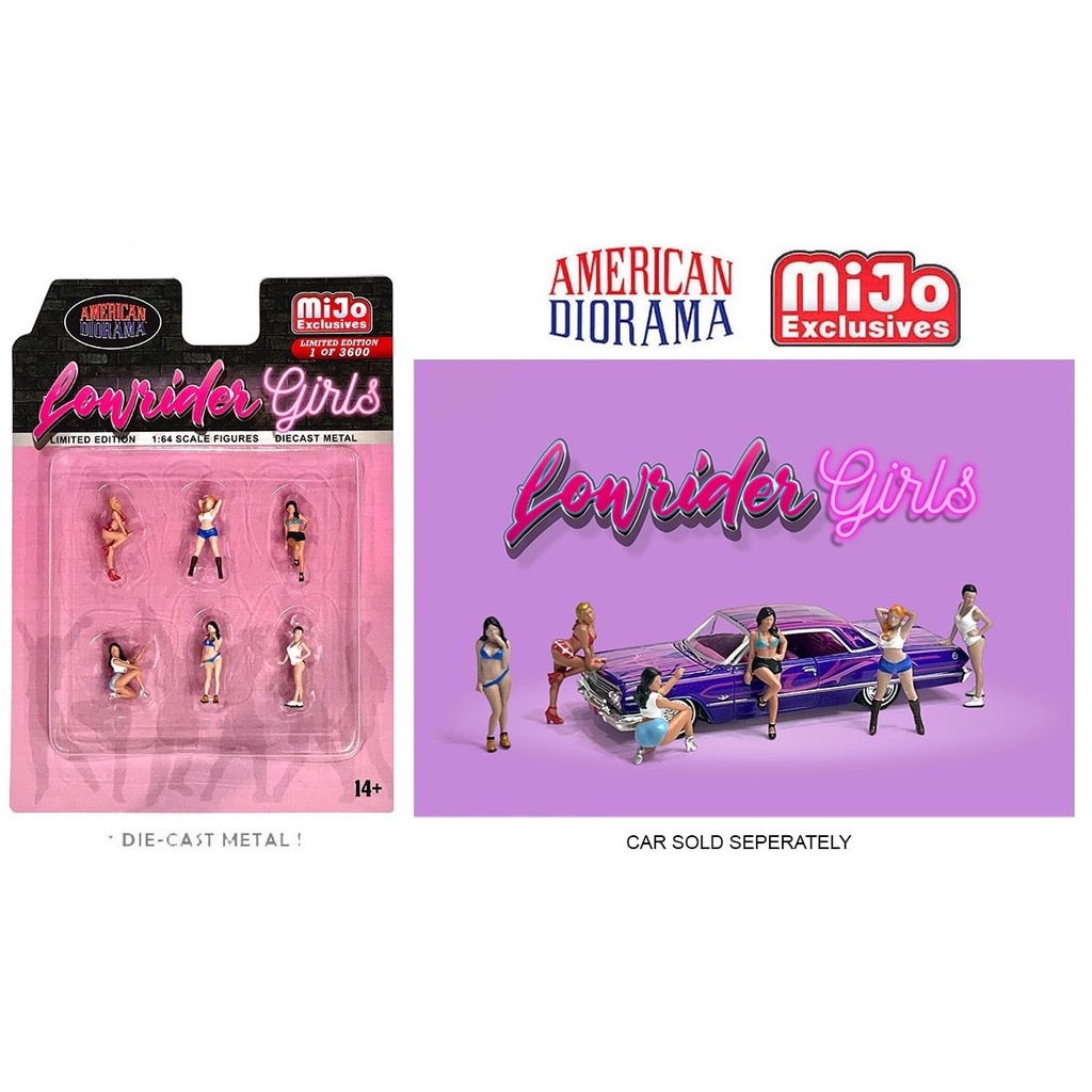 American Diorama 1/64 miJo Exclusives Lowrider Girls Limited Edition AD ...