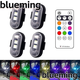 Blueming2 ไฟเตือน LED 8 สี ชาร์จ USB พร้อมรีโมตคอนโทรล