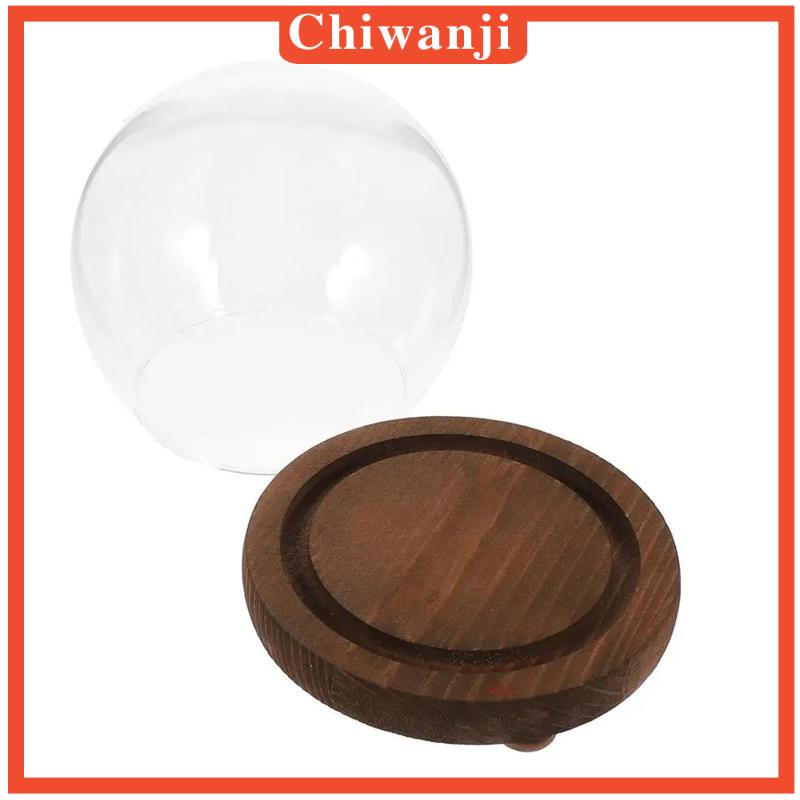 chiwanji-กล่องแก้วใส-ฐานไม้เปล่า-สําหรับตกแต่งบ้าน-ห้องนั่งเล่น