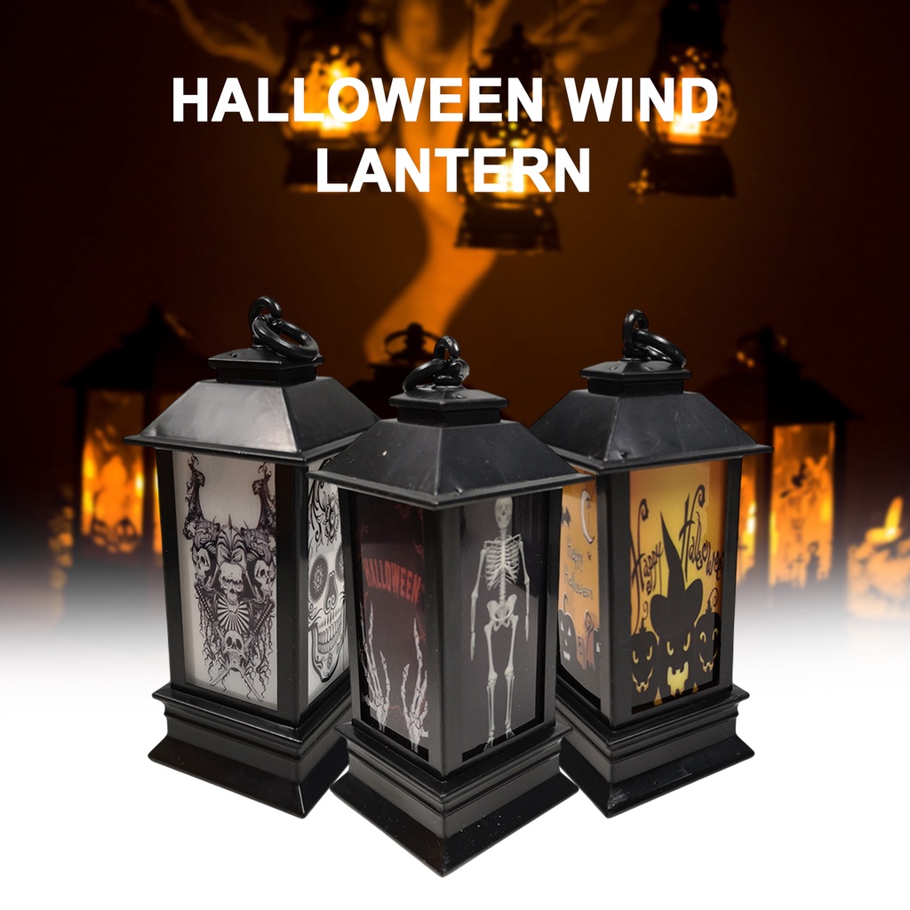 halloween-โคมไฟเทียนไฟฟ้า-led-พลาสติก-สําหรับแขวนตกแต่งปาร์ตี้ฮาโลวีน