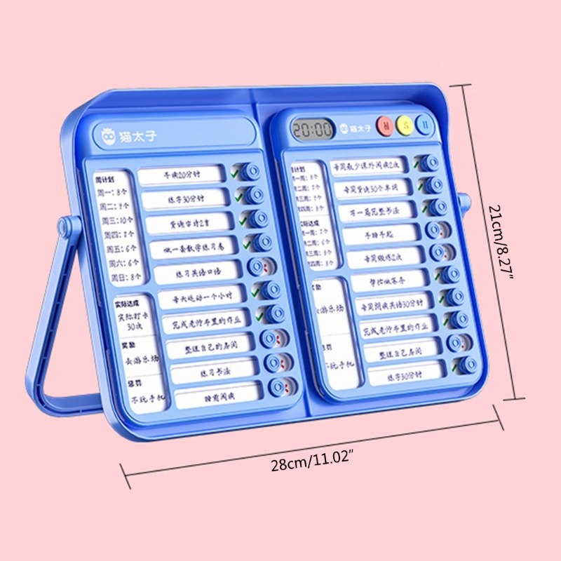 exhila-บอร์ดตรวจสอบตารางเวลา-แบบพกพา-สําหรับเด็ก-และผู้ใหญ่