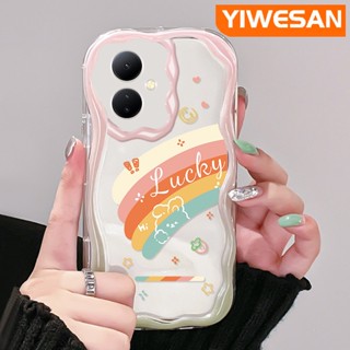 เคสโทรศัพท์มือถือ ซิลิโคนใส กันกระแทก ลายการ์ตูนสีรุ้ง สําหรับ VIVO Y76 Y76s Y74s 5G Y36 Y77 Y77E 5G Y78 Y78+ 5G IQOO Z6 Lite 5G