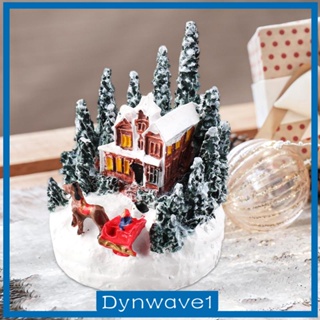 [Dynwave1] รูปปั้นหิมะคริสต์มาส ขนาดเล็ก สําหรับตกแต่งบ้าน สวน
