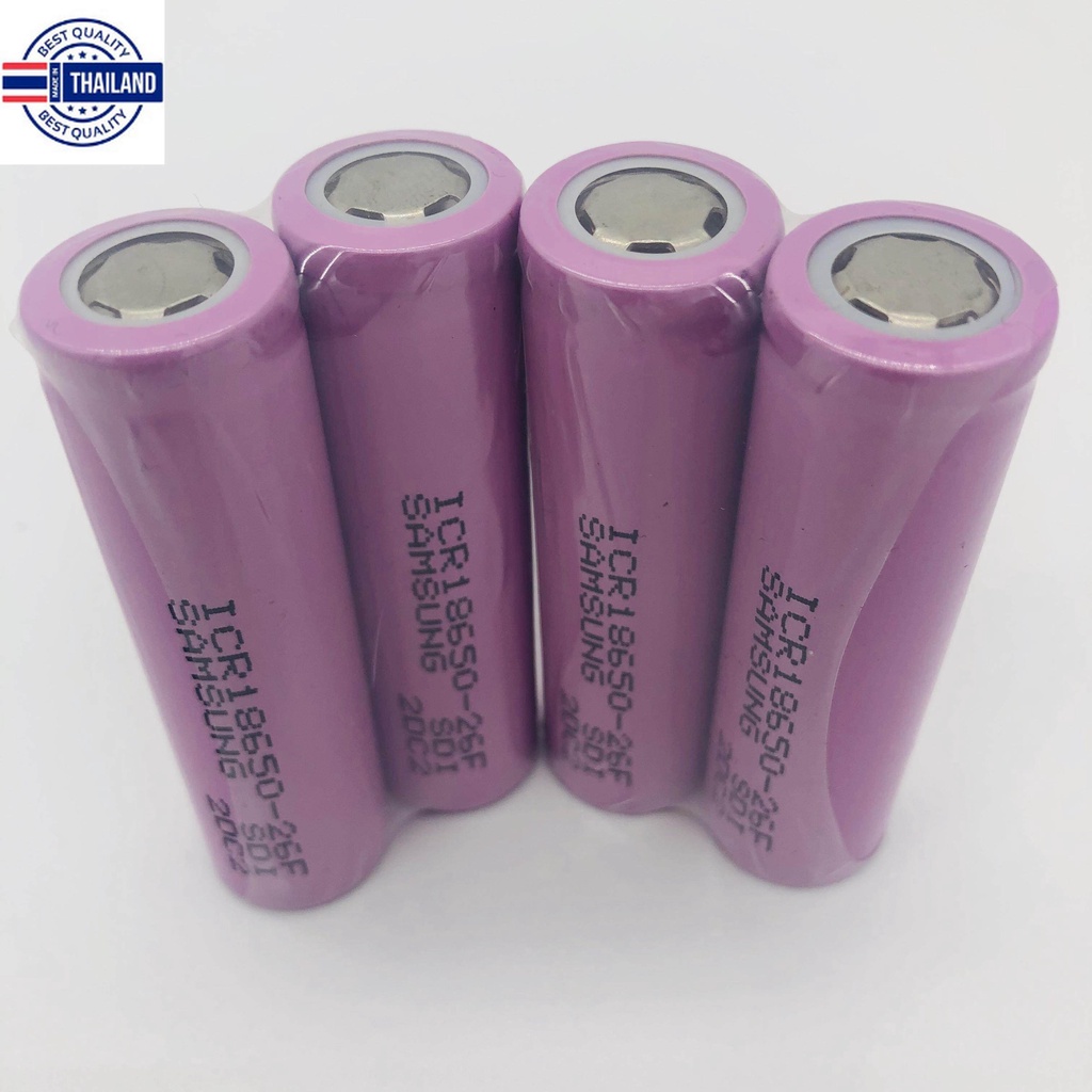 M.Z ACCESSORY ถ่านชาร์จSamsung ICR18650-26F 18650 2600mAh 3.7v *แท้ แพ ...