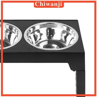 [Chiwanji] ชามใส่อาหารสุนัข ปรับความสูงได้ 3.2 นิ้ว 8.7 นิ้ว 10 นิ้ว 11 นิ้ว 12.2 นิ้ว ถอดออกได้