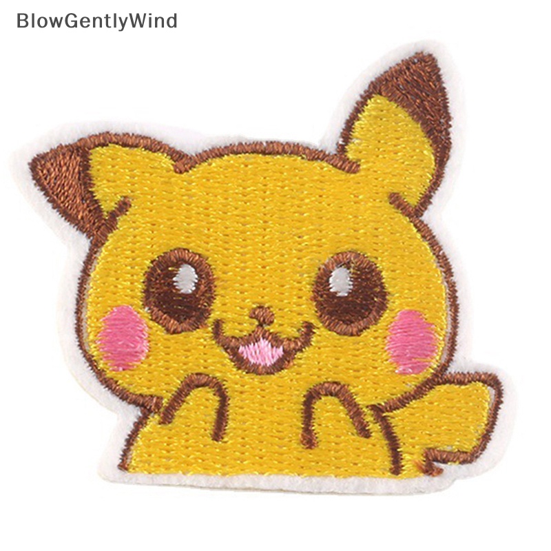 blowgentlywind-แผ่นแพทช์สติกเกอร์-ปักลาย-pokemon-game-diy-สําหรับติดตกแต่งเสื้อผ้า