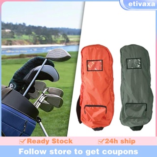 [Etivaxa] ผ้าคลุมกระเป๋ากอล์ฟ มีซิป กันฝน สําหรับเดินทาง