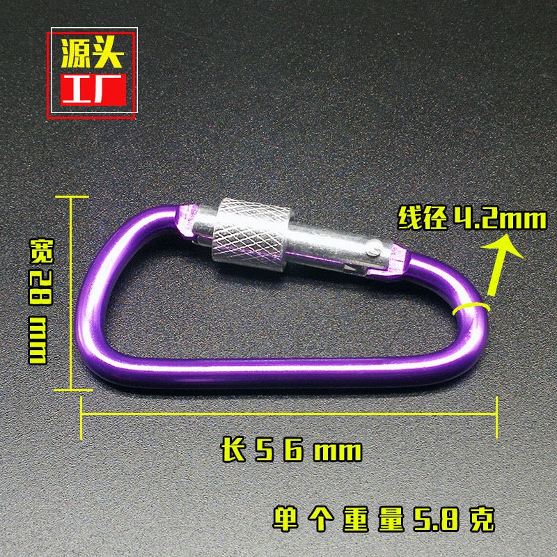 เลขที่ขาย-หัวเข็มขัดอลูมิเนียมอัลลอยด์-6-d-type-สําหรับปีนเขา-เต็นท์