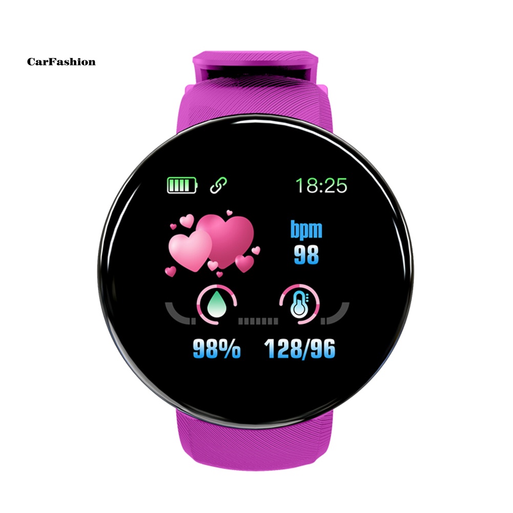 lt-carfashion-gt-d18-เครื่องวัดความดันโลหิต-อัตราการเต้นของหัวใจ-ฟิตเนส-เครื่องนับก้าว-กีฬา-สร้อยข้อมือแบบสมาร์ท