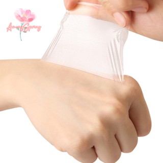 Amongspring&gt; ใหม่ เทปกาวปูนปลาสเตอร์ หนัง Pu แบบใส ป้องกันอาการแพ้ กันน้ํา 10 ชิ้น