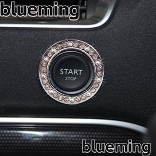 Blueming2 แหวนปุ่มสวิตช์สตาร์ท ประดับเพชร แฟชั่น อุปกรณ์เสริม สําหรับ SUV