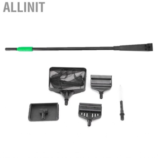 Allinit Portable  Cleaning Tool Long Handle Fish Tank Algae Scraper Scrubber Set