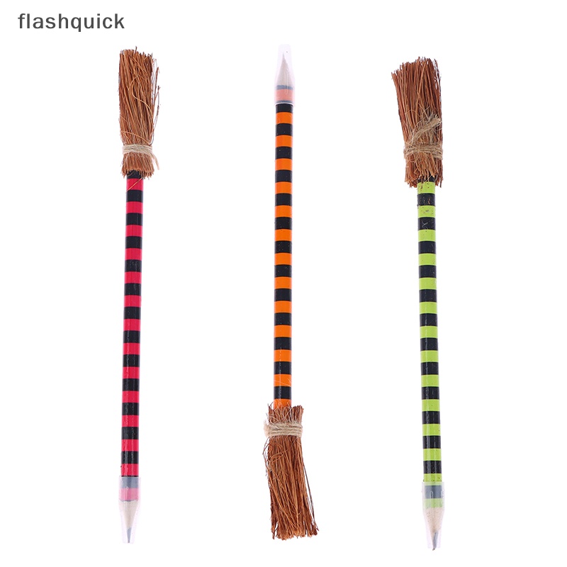 flashquick-12-ชิ้น-ฮาโลวีน-แม่มด-ไม้กวาด-ดินสอ-ที่มีสีสัน-แม่มด-ไม้กวาด-ปากกา-พ่อมด-วิกผม-ดินสอไม้กวาดแม่มด-ดินสอ-ดี