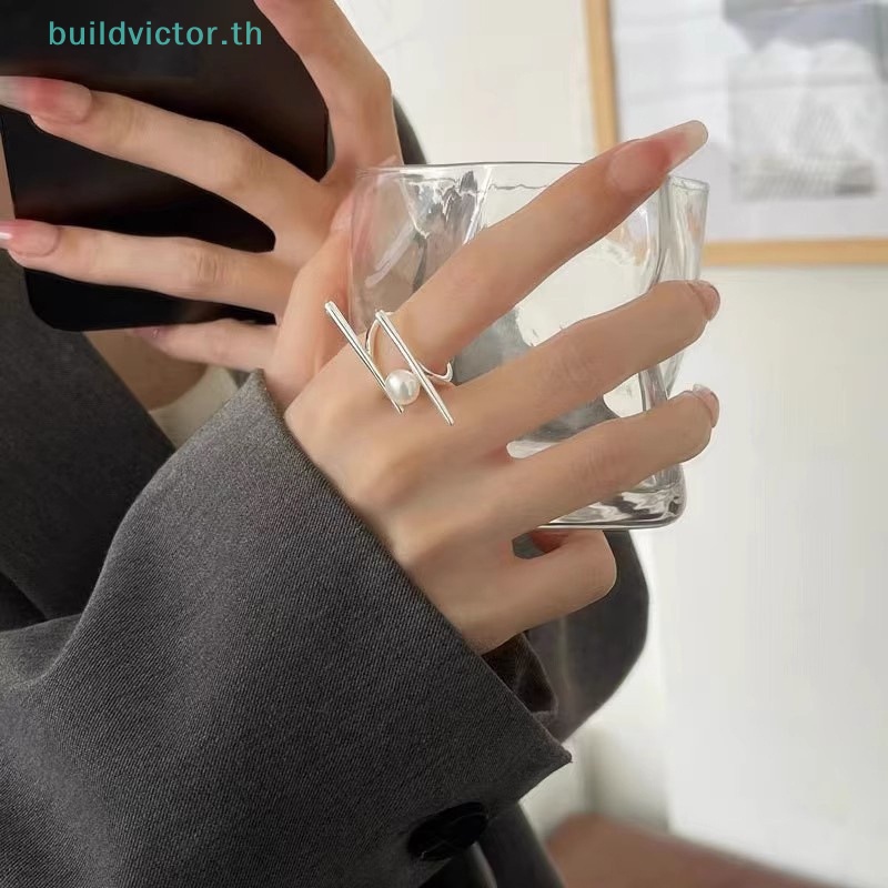 buildvictor-แหวนนิ้วมือ-ประดับไข่มุก-สีเงิน-ปรับได้-แฮนด์เมด-สไตล์วินเทจ-ของขวัญวันเกิด-สําหรับผู้หญิง-th