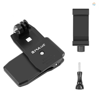 {Fsth} PULUZ Backpack Shoulder Strap Mount Backpack Clip Replacement for   11/10/9 Osmo Pocket Insta360 Action Cameras with Phone Holder for Smartphones