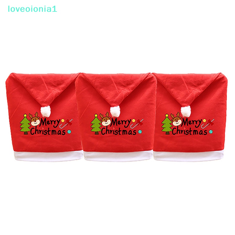 loveoionia1-ผ้าคลุมเก้าอี้-ลายซานตาคลอส-คริสต์มาส-สีแดง-สําหรับตกแต่งบ้าน-ห้องครัว-ia