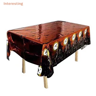 [Interesting] ผ้าปูโต๊ะฟิล์มอลูมิเนียม ลายปราสาทผี ฮาโลวีน ขนาด 137 ซม.*183 ซม.