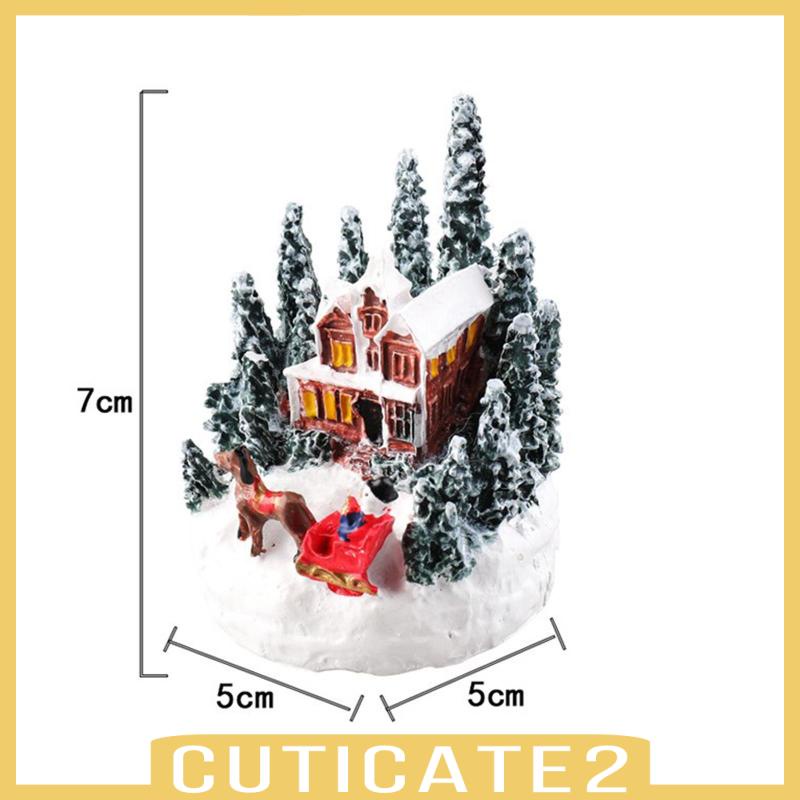 cuticate2-รูปปั้นบ้านหิมะ-ขนาดเล็ก-5x5x7-ซม-สําหรับตกแต่งปาร์ตี้คริสต์มาส-เทศกาล