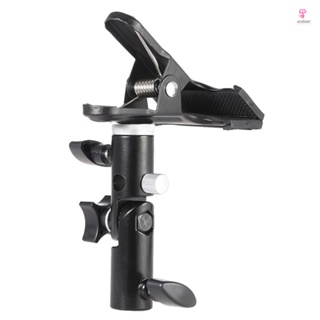 Sturdy Metal Clamp Clip Holder with Screw Mount Swivel Adapter for Photo Studio Reflector &amp; Background