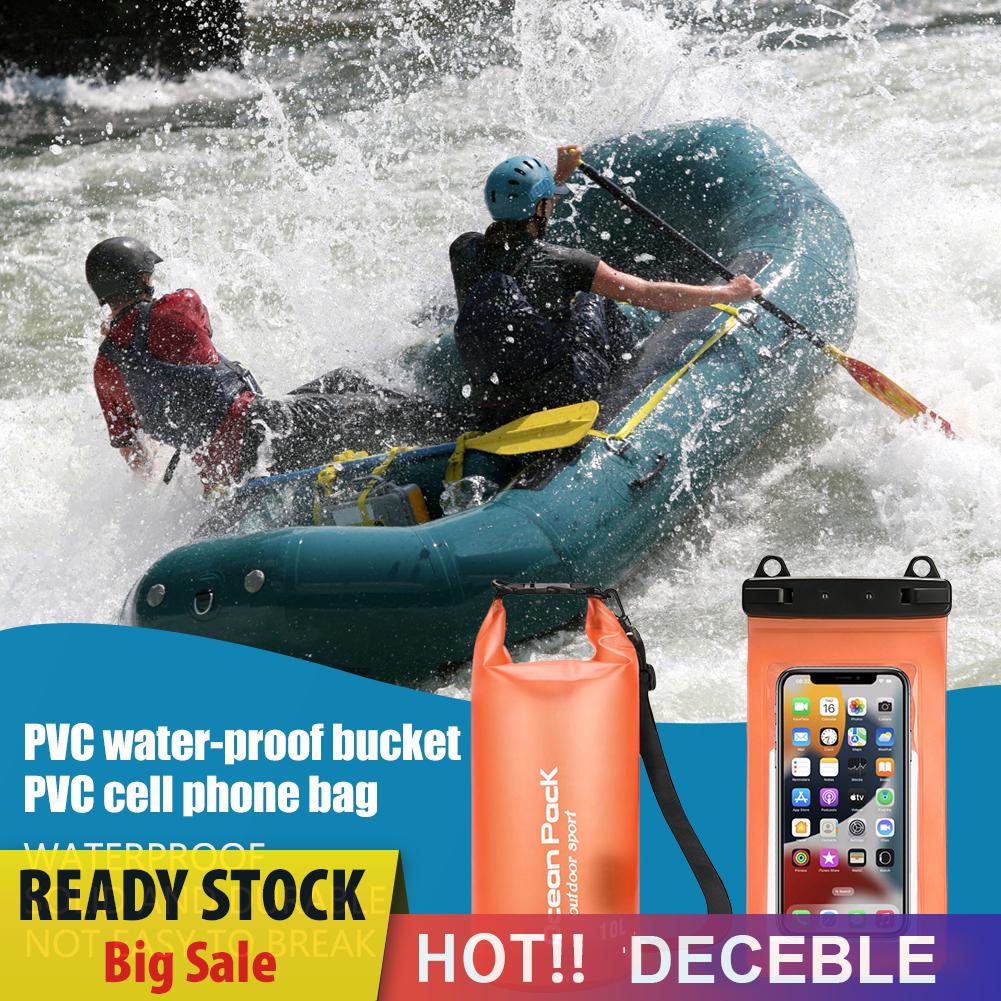 deceble-th-กระเป๋าล่องแก่ง-pvc-ขนาด-10-ลิตร-ถอดออกได้-พร้อมกระเป๋าใส่โทรศัพท์มือถือ-สําหรับตั้งแคมป์กลางแจ้ง