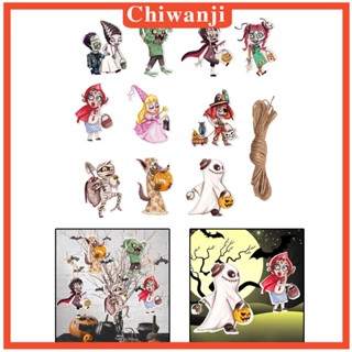 [Chiwanji] พวงมาลัยแบนเนอร์ สําหรับตกแต่งปาร์ตี้ฮาโลวีน ในร่ม กลางแจ้ง