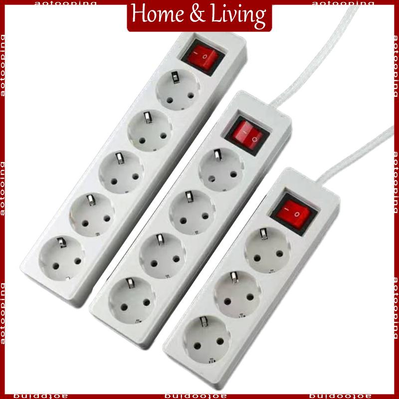 eu-standard-german-type-power-strip-3-4-5-sockets-in-a-row-flat-adapter-switches