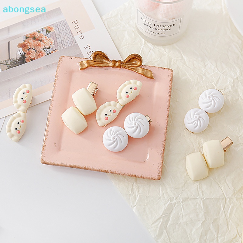 abongsea-กิ๊บติดผม-รูปเกี๊ยว-อาหารซาลาเปา-ด้านข้าง-ขนาดเล็ก-สไตล์เกาหลี-สําหรับผู้หญิง
