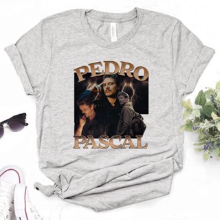 เสื้อยืด พิมพ์ลายกราฟฟิค Pedro Pascal Y2K สไตล์ฮาราจูกุ สําหรับผู้หญิง