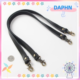 Daphs อะไหล่หูหิ้วกระเป๋า ผ้าแคนวาส หนังแท้ ติดตั้งง่าย 58 ซม. สีดํา สําหรับเย็บกระเป๋าถือ 2 ชิ้น