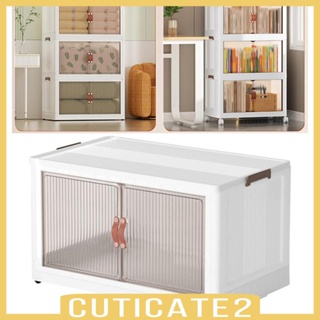 [Cuticate2] กล่องเก็บของ วางซ้อนกันได้ สําหรับตู้เสื้อผ้า บ้าน หอพัก