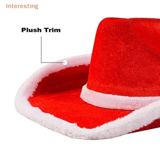 [Interesting] หมวกซานตาคลอส สีแดง สไตล์คาวบอย ของขวัญปีใหม่ สําหรับคริสต์มาส