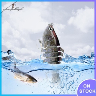 ✿Cheerfulhigh✿ เหยื่อตกปลาประดิษฐ์ หลากสี ยืดหยุ่น 10 ซม. ✿