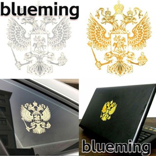 Blueming2 สติกเกอร์โลหะนิกเกิล สีทอง และสีเงิน สําหรับติดตกแต่งรถยนต์