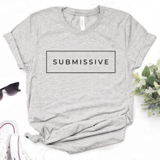 Submissive เสื้อยืด พิมพ์ลายมังงะ แนวสตรีท แฟชั่นฤดูร้อน สําหรับผู้หญิง